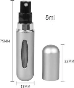 Fuzi Tools - Parfum Verstuiver - 5ML - Matt Grijs - Hervulbaar - Reisflesje - Mini Parfum Flesje -Parfum Winkel 1020x1200 8