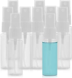 Belle Vous Mini 20ml Verstuiver Spray Flesjes (30 Pak) - Fijne Mist Spray Flesjes Met Doppen - Navulbaar Anti Lek Plastic Fles Voor Schoonmaken, Parfums, Essentiele Oliën – Reisformaat -Parfum Winkel 1113x1200