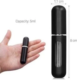 Navulbaar Parfum Flesje - Mini Parfumflesje- Hurbulbaar Parfumflesje- Hervulbare Verstuiver - Zwart - Aluminium - Spray -Parfum Winkel 1153x1200 3