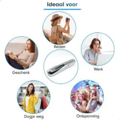 MaxedMore Navulbare Parfumverstuiver 5ml Zilver - 65 Keer Spraybare Parfum Verstuiver - Hervulbaar Tasverstuiver Voor Parfum - Meeneem Mini Geur Flesje Voor Op Reis - Lipstick Formaat Navulbaar Parfumflesje -Parfum Winkel 1200x1200 566