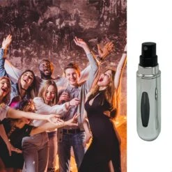 MaxedMore Navulbare Parfumverstuiver 5ml Zilver - 65 Keer Spraybare Parfum Verstuiver - Hervulbaar Tasverstuiver Voor Parfum - Meeneem Mini Geur Flesje Voor Op Reis - Lipstick Formaat Navulbaar Parfumflesje -Parfum Winkel 1200x1200 569