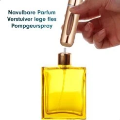 Merkloos Parfum Spray - Navulbare Parfum Verstuiver - Navulling Voor Parfum - Parfumverstuiver - Goudkleurig -Parfum Winkel 1200x1200 572
