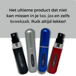 Cetins - Parfum Verstuiver Navulbaar - Mini Parfum Flesje - Reisflesje – Matt Grijs - -Parfum Winkel 1200x1200 591