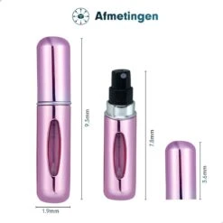 Mini Parfum Flesje 2-PACK Goud En Roze| Lipstick Formaat Navulbare Parfum Verstuiver -Parfum Winkel 1200x1200 602