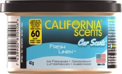 California Scents Luchtverfrisser Blik Fresh Linen - Autogeurtje -Parfum Winkel 1200x730