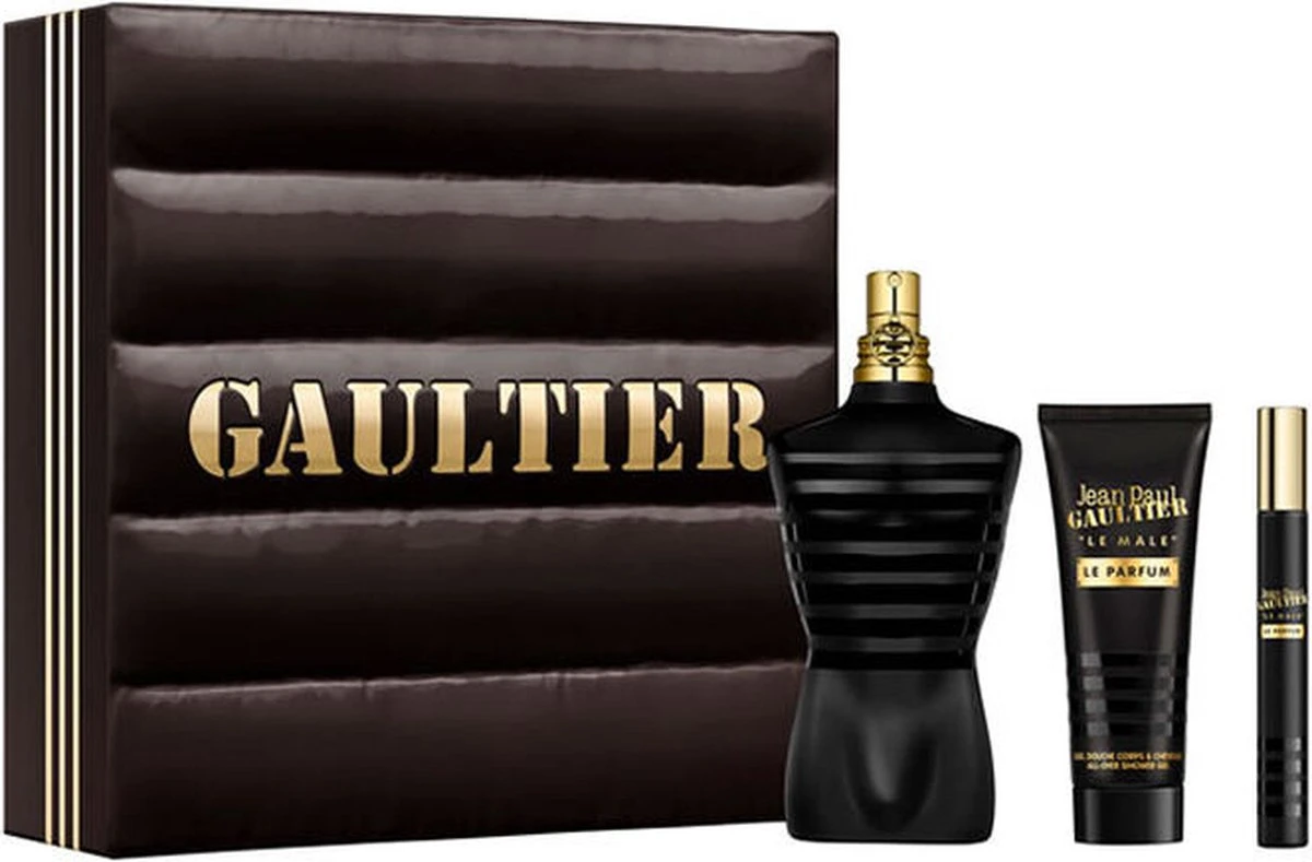 Jean Paul Gaultier Le Male Le Parfum Giftset - 125 Eau De Parfum Spray + 10 Ml Eau De Parfum Spray + 75 Ml Showergel - Cadeauset Voor Heren 3 Jean Paul Gaultier Le Male Le Parfum Giftset - 125 Eau De Parfum Spray + 10 Ml Eau De Parfum Spray + 75 Ml Showergel - Cadeauset Voor Heren