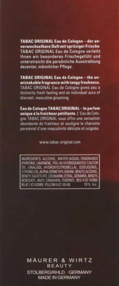 Tabac Original - 150 Ml - Eau De Cologne Spray - Herenparfum -Parfum Winkel 502x1200 7