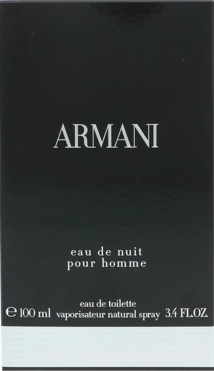 Giorgio Armani Eau De Nuit - 100ml - Eau De Toilette 4 Giorgio Armani Eau De Nuit - 100ml - Eau De Toilette - Afbeelding 2
