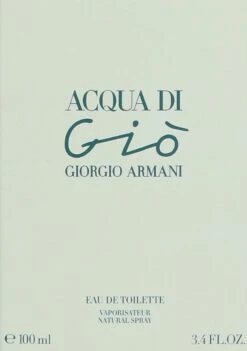 Giorgio Armani Acqua Di Giò - 100ml - Eau De Toilette -Parfum Winkel 845x1200