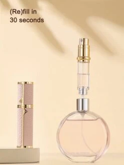 Hervulbare Parfumverstuiver-5ml-Mini Parfumverstuiver-Kleine Spuitfles Voor Parfum-Lege Parfumflesje Voor Op Reis Glasspray Draagbaar Parfumpakket Met Lederen Hoes - Mandarijn Groen -Parfum Winkel 900x1200 17